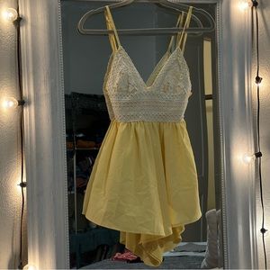 Xenia Boutique White Laced Romper Size 06